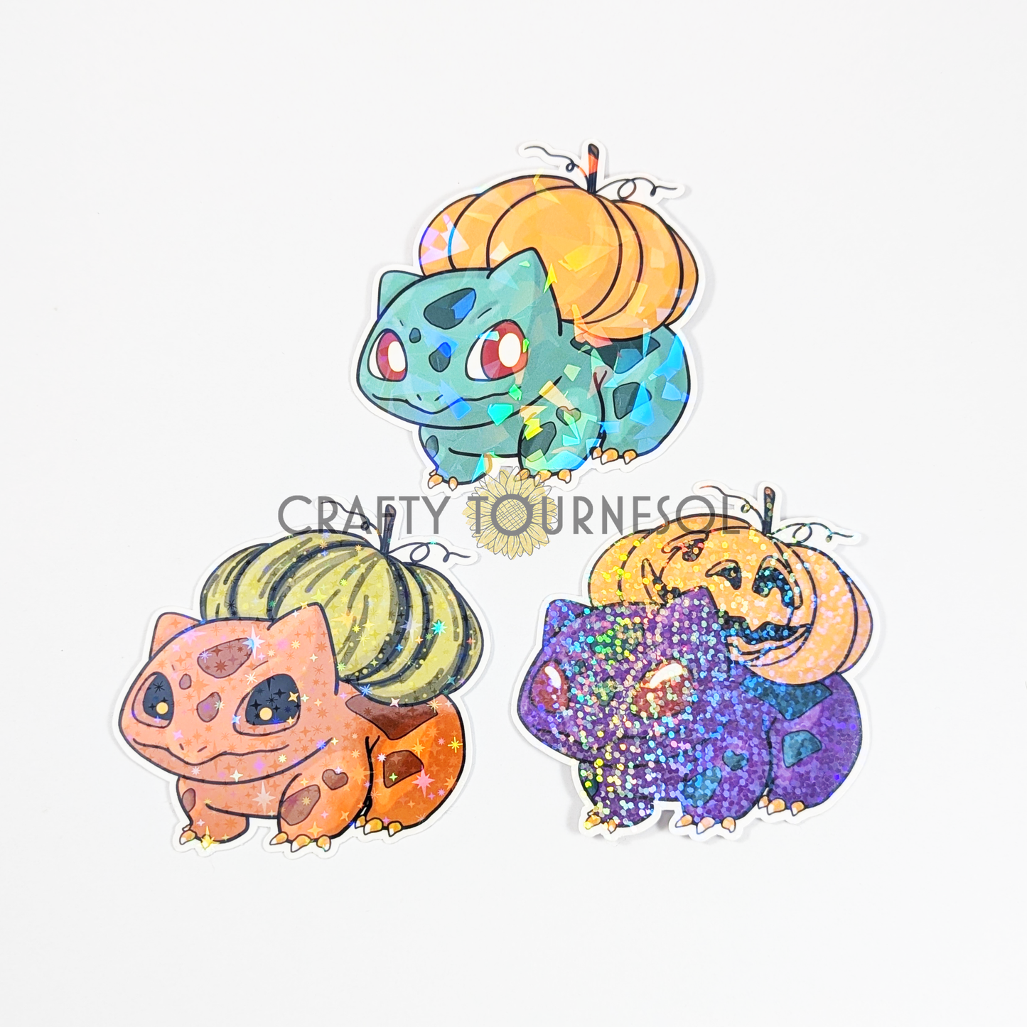 Bulbasaur Halloween Editions 3" Holographic Vinyl Sticker