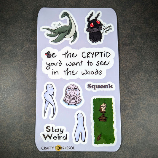 Cryptid Vinyl Sticker Set