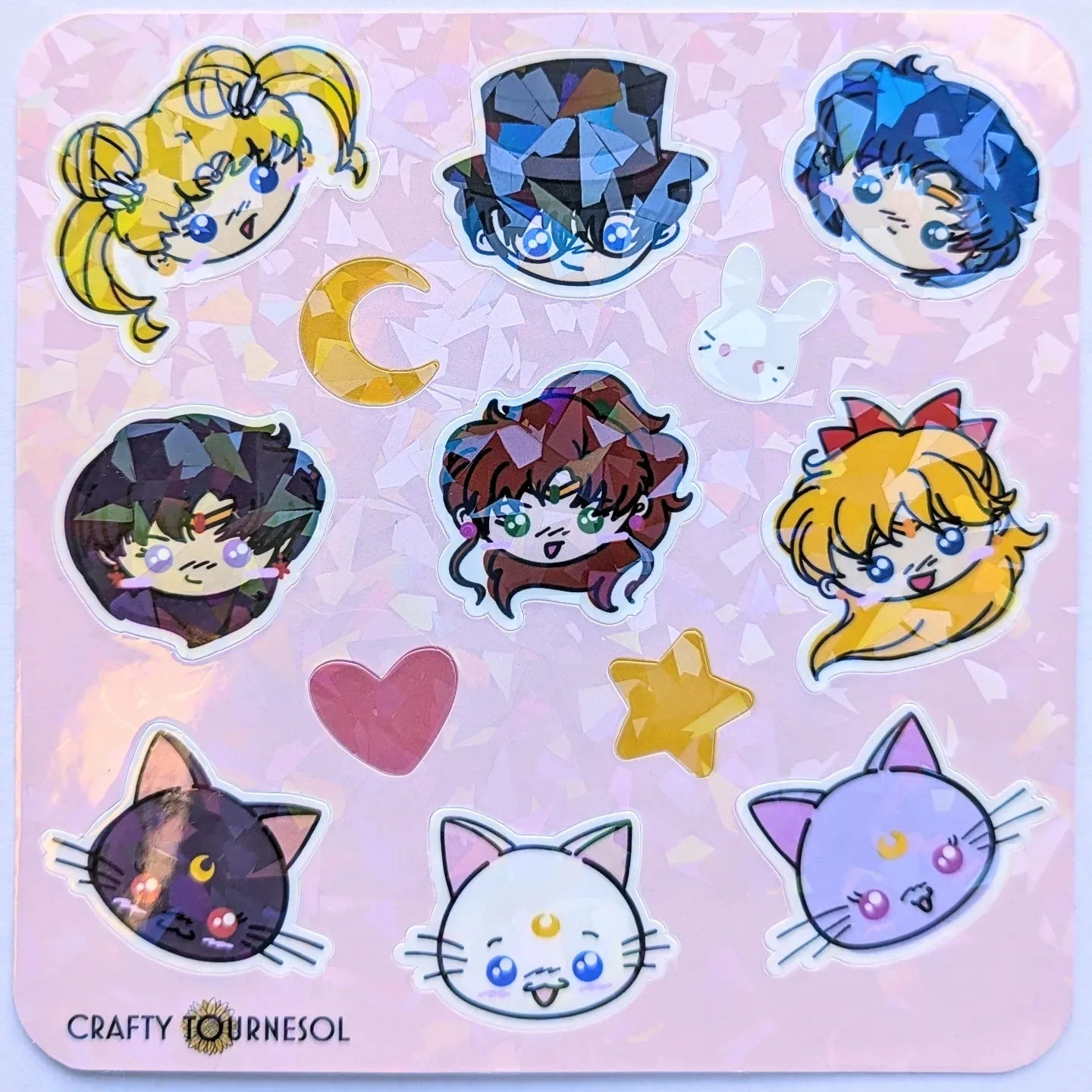 Sailor Moon Holographic Vinyl Sticker Set