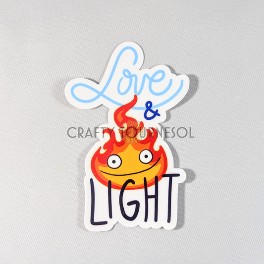 Love & Light Calcifer 3" Vinyl Sticker