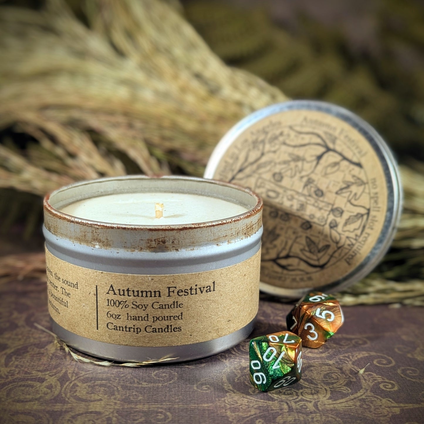 Cantrip Candles - 6oz Tin Soy Wax Candles