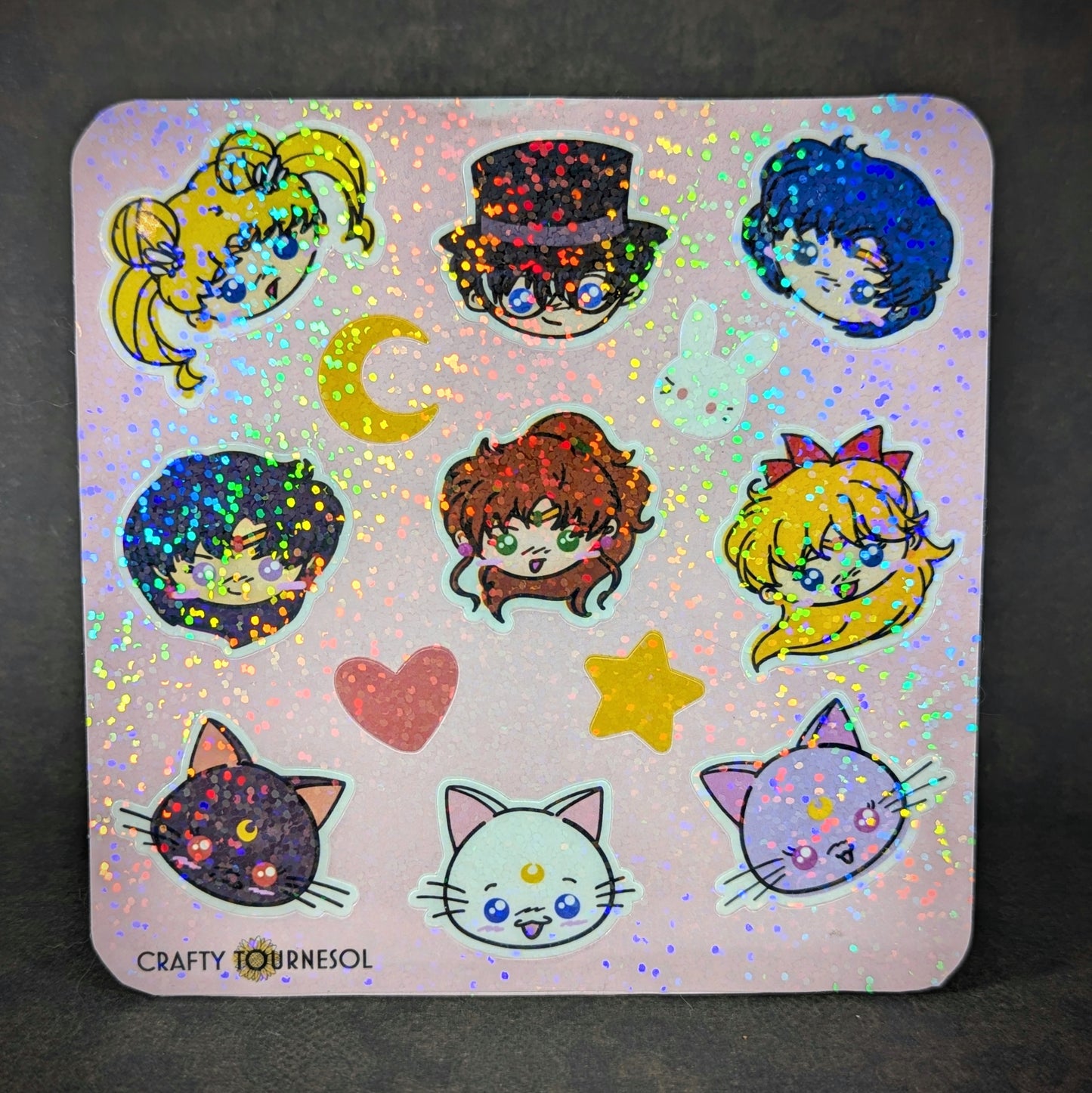 Sailor Moon Holographic Vinyl Sticker Set