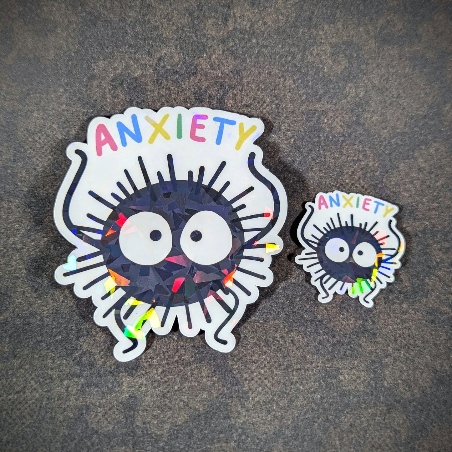 Soot Sprite Holographic Vinyl Motivational Sticker