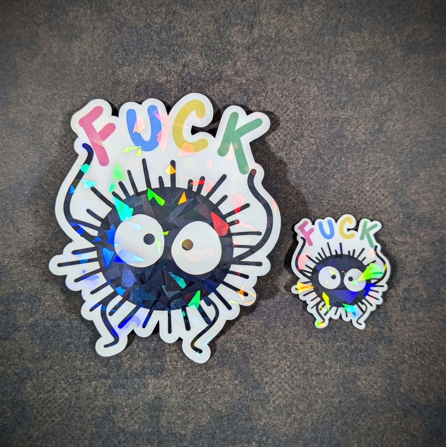 Soot Sprite Holographic Vinyl Motivational Sticker