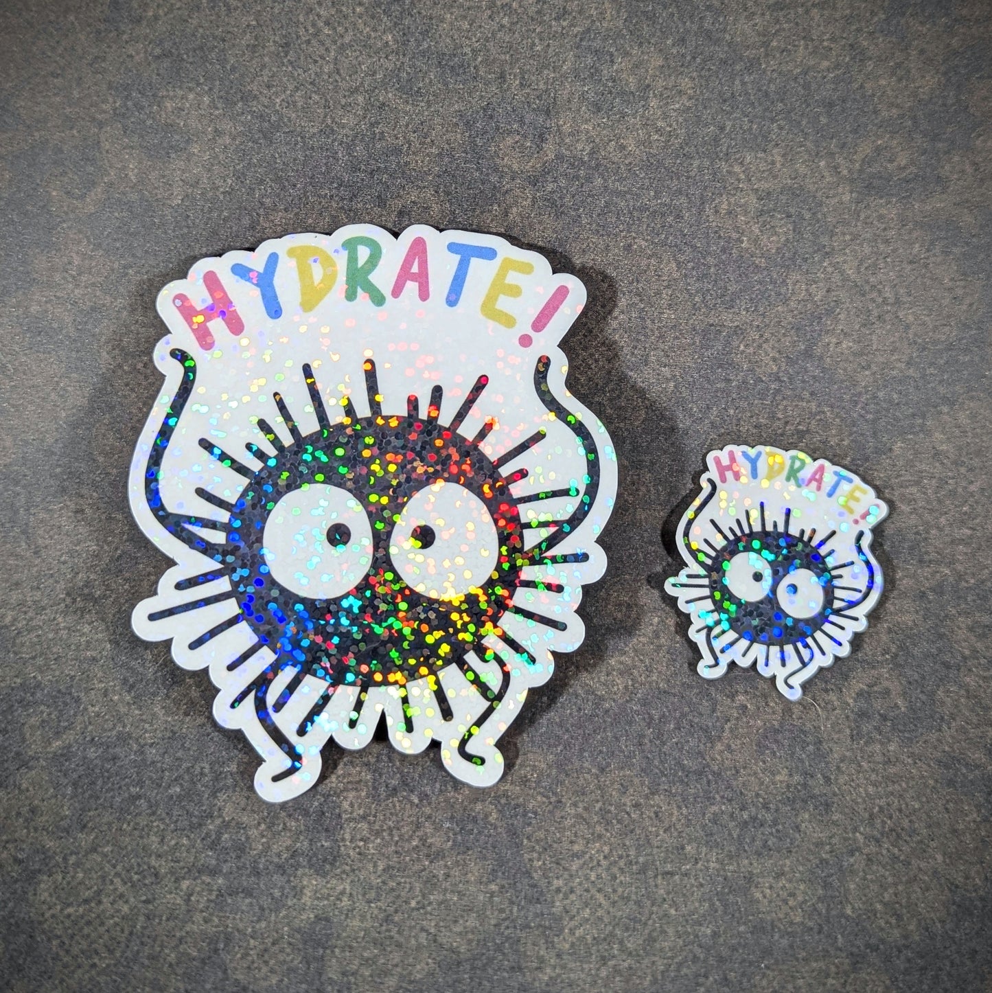 Soot Sprite Holographic Vinyl Motivational Sticker